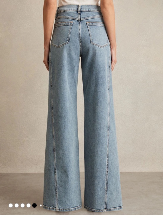 REISS Sold-Out Fern Twist Seam Barrel Flare Jeans Sz 26 NWT $300!! - Picture 4 of 9